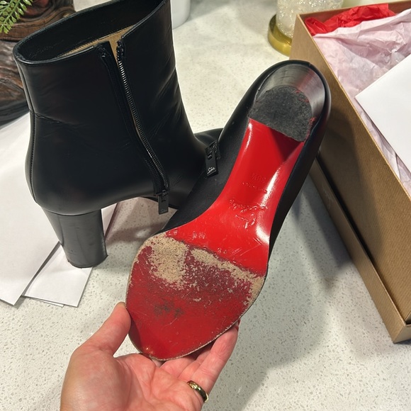 Christian Louboutin Black Booties ADOX - Picture 8 of 9